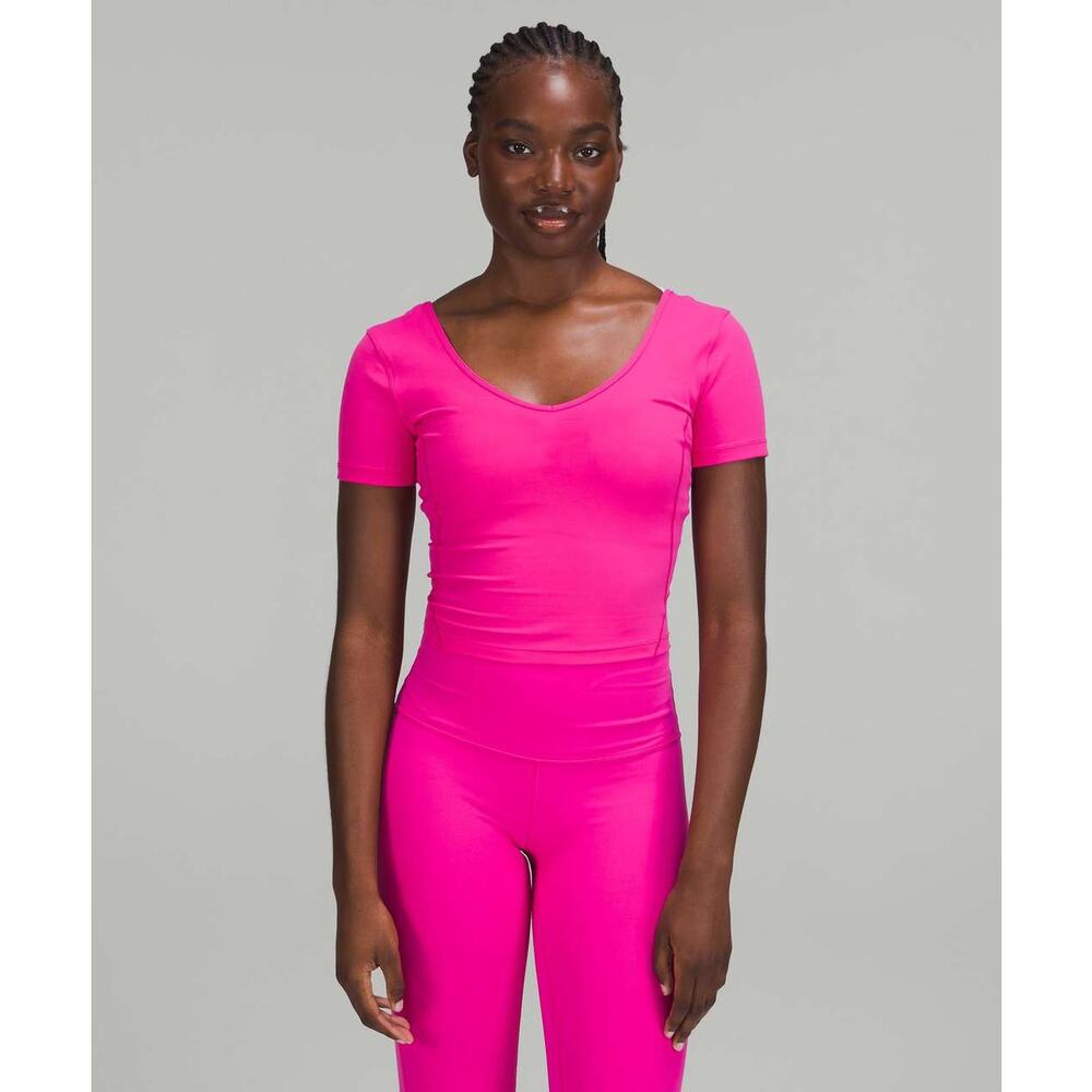 Lululemon Align Short Sleeve T-shirt in Sonic Pink size 10